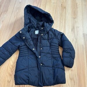 Mayoral Girls Navy Hooded Puffer Winter Jacket, Sz 6